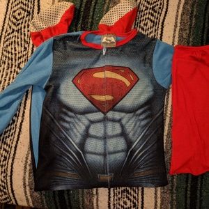 Little Boys Superman Pagamas with Cape